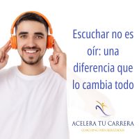 Escuchar no es oír
